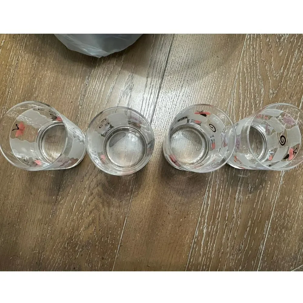 NIB Vintage Culver Glasses 5 Piece Double Old Fashion Glasses & Ice Bucket